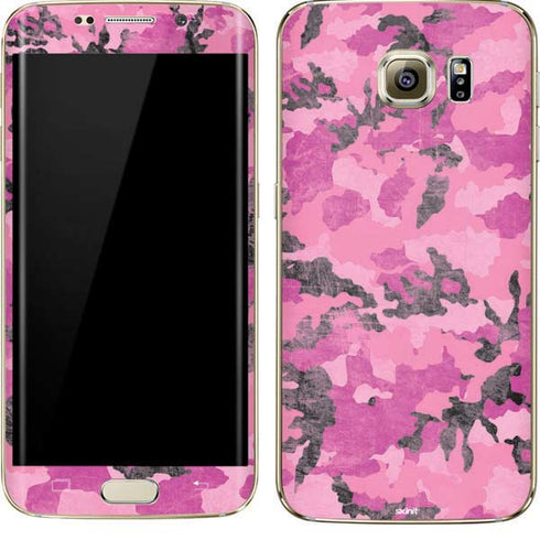 Pink Camouflage Galaxy S7 Edge Skin