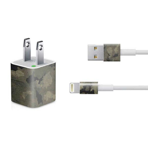 Wood Camo Camouflage iPhone Charger (5W USB) Skin