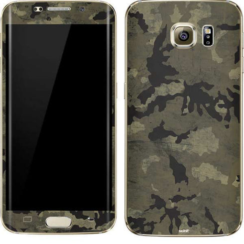 Wood Camo Camouflage Galaxy S7 Edge Skin