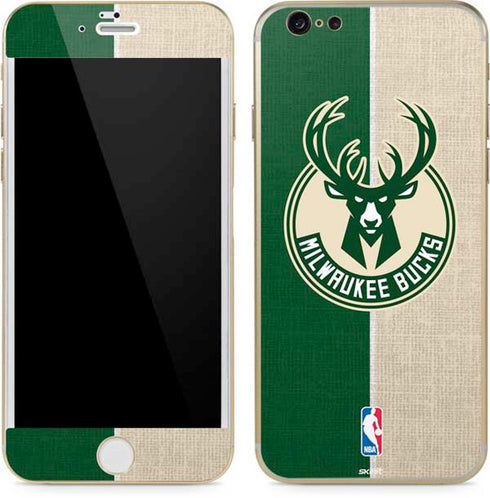 NBA Milwaukee Bucks Split Canvas iPhone 6/6s Skin