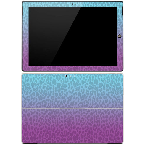 Cheetah Print Purple and Blue Surface Pro 3 Skin