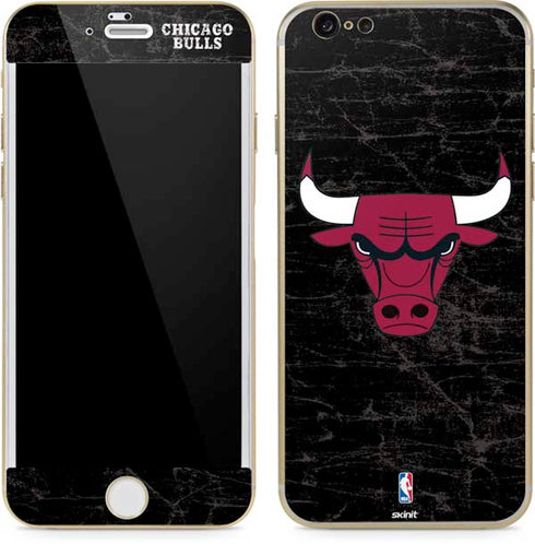 NBA Chicago Bulls Black Distressed iPhone 6/6s Skin