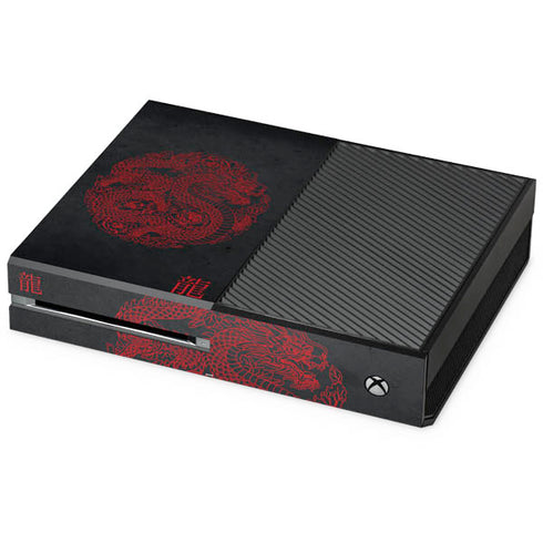 Red Dragon Xbox One Console Skin