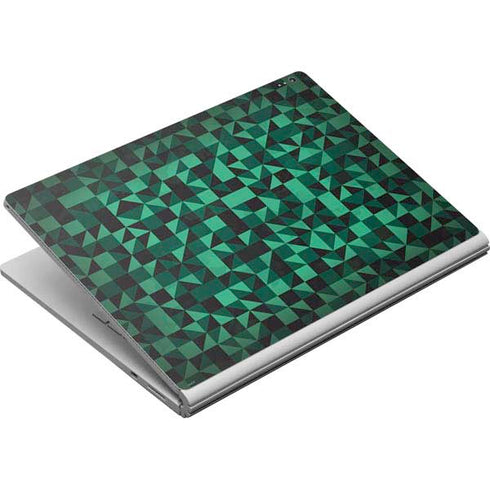 Black & Green Surface Book Skin