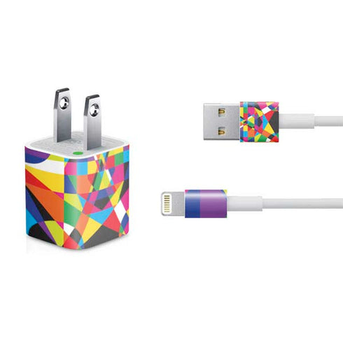 Parallel Vectors iPhone Charger (5W USB) Skin