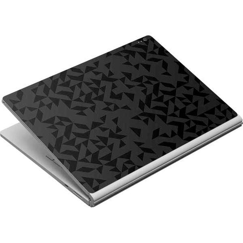 Black Geometric Surface Book Skin