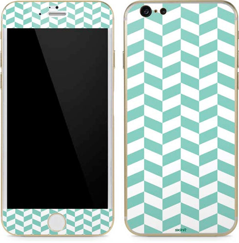 Blue White Chevron iPhone 6/6s Skin