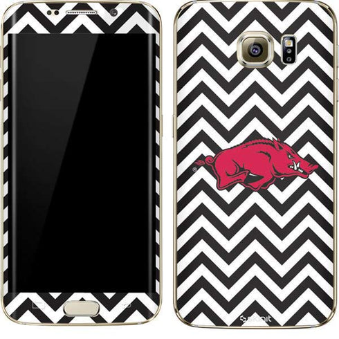 University of Arkansas-Fayetteville Chevron Print Galaxy S7 Edge Skin