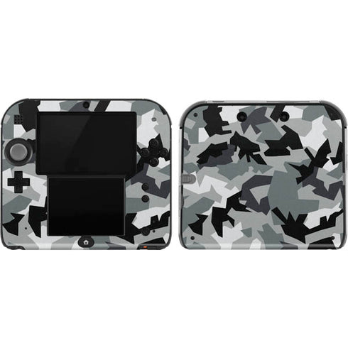 Urban Camouflage Black Nintendo 2DS Skin