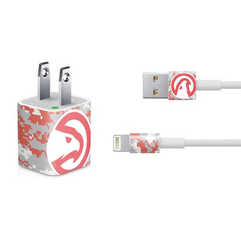 NBA Atlanta Hawks Digi Camo iPhone Charger (5W USB) Skin