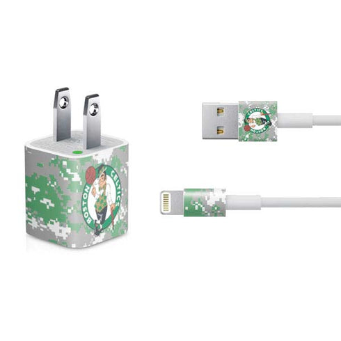 NBA Boston Celtics Digi Camo iPhone Charger (5W USB) Skin