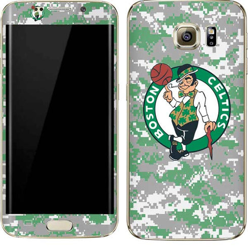 NBA Boston Celtics Digi Camo Galaxy S7 Edge Skin