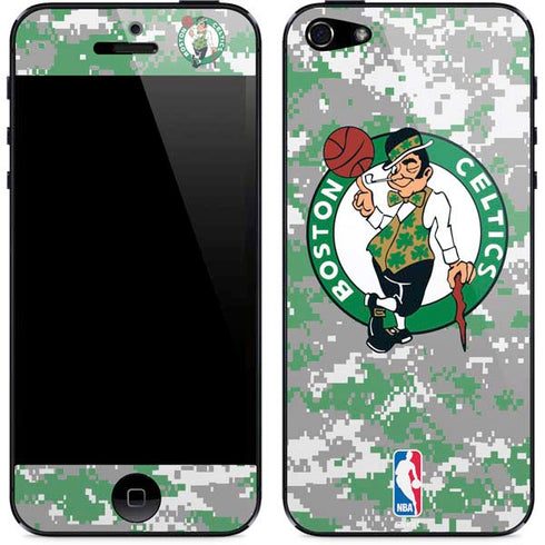 NBA Boston Celtics Digi Camo iPhone 5/5s/5SE Skin