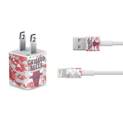 NBA Chicago Bulls Digi Camo iPhone Charger (5W USB) Skin
