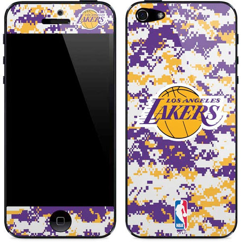 NBA Los Angeles Lakers Digi Camo iPhone 5/5s/5SE Skin