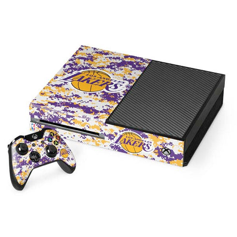 NBA Los Angeles Lakers Digi Camo Xbox One Console and Controller Bundle Skin