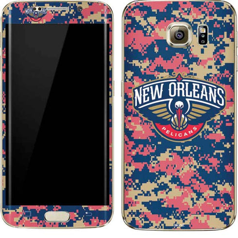NBA New Orleans Pelicans Digi Camo Galaxy S7 Edge Skin