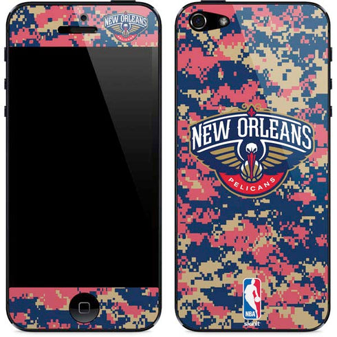 NBA New Orleans Pelicans Digi Camo iPhone 5/5s/5SE Skin