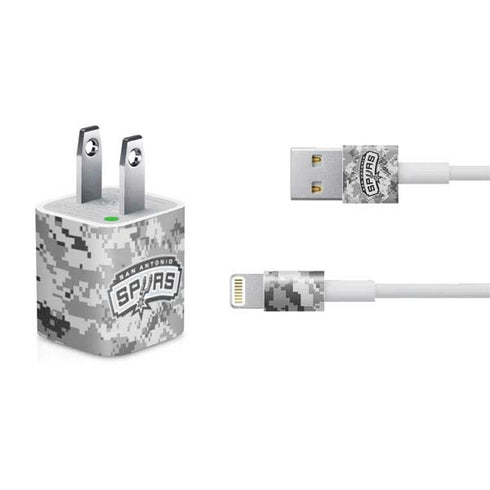 NBA San Antonio Spurs Digi Camo iPhone Charger (5W USB) Skin