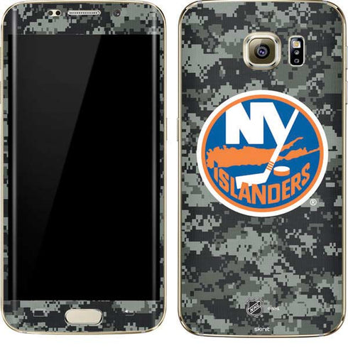 NHL New York Islanders Camo Galaxy S7 Edge Skin