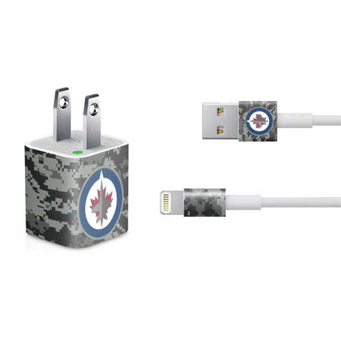 NHL Winnipeg Jets Camo iPhone Charger (5W USB) Skin
