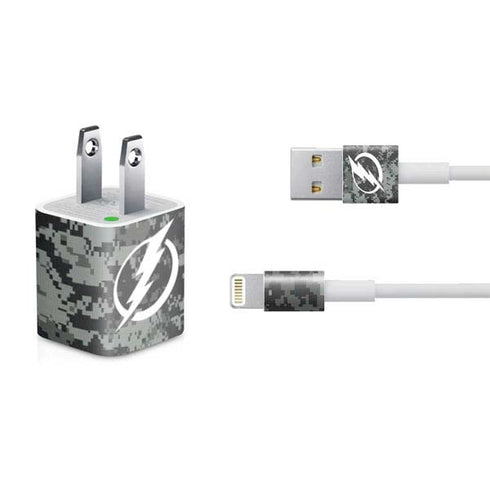 NHL Tampa Bay Lightning Camo iPhone Charger (5W USB) Skin