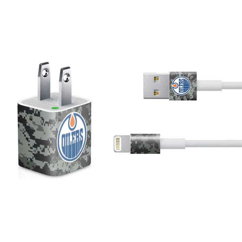 NHL Edmonton Oilers Camo iPhone Charger (5W USB) Skin