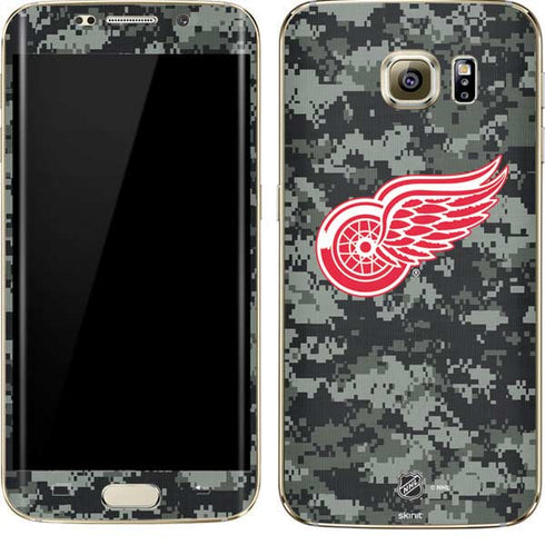 NHL Detroit Red Wings Camo Galaxy S7 Edge Skin