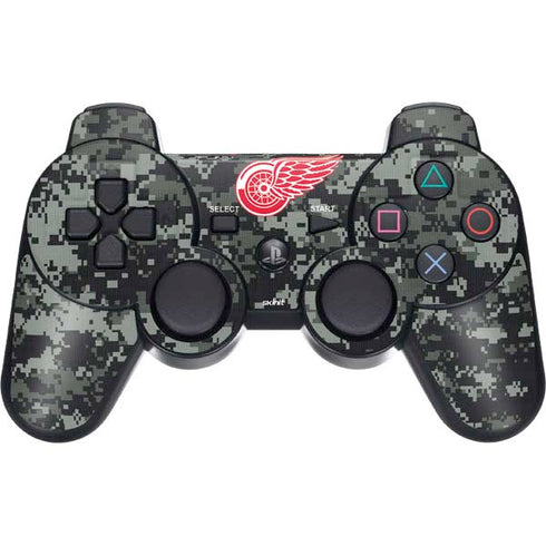 NHL Detroit Red Wings Camo PS3 Dual Shock wireless controller Skin