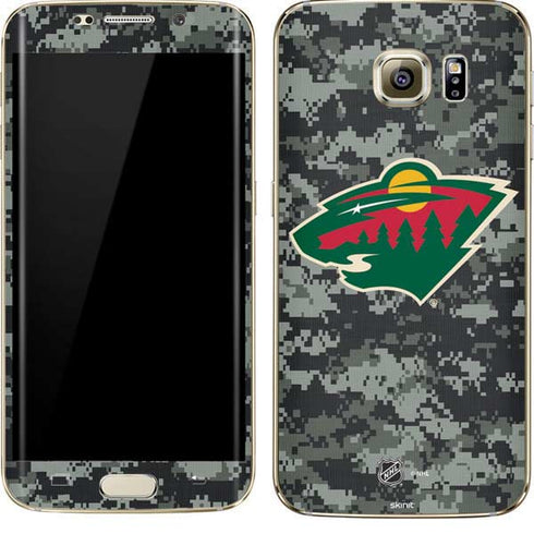 NHL Minnesota Wild Camo Galaxy S7 Edge Skin