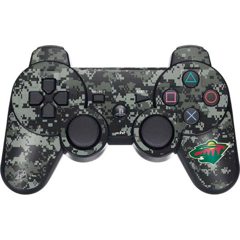 NHL Minnesota Wild Camo PS3 Dual Shock wireless controller Skin