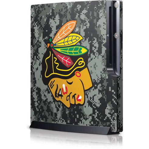 NHL Chicago Blackhawks Camo Playstation 3 & PS3 Slim Skin