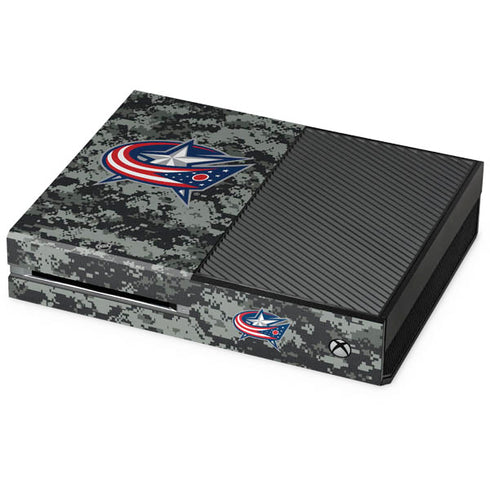 NHL Columbus Blue Jackets Camo Xbox One Console Skin