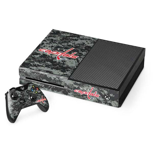 NHL Washington Capitals Camo Xbox One Console and Controller Bundle Skin