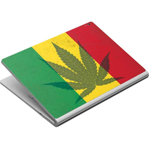 Marijuana Rasta Flag Surface Book Skin