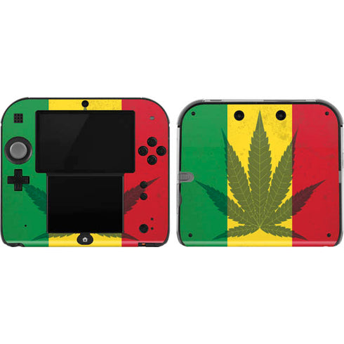 Marijuana Rasta Flag Nintendo 2DS Skin
