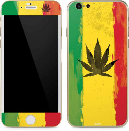 Marijuana Rasta Distressed iPhone 6/6s Skin