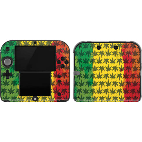 Marijuana Rasta Pattern Nintendo 2DS Skin