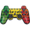 Marijuana Rasta Pattern PS3 Dual Shock wireless controller Skin