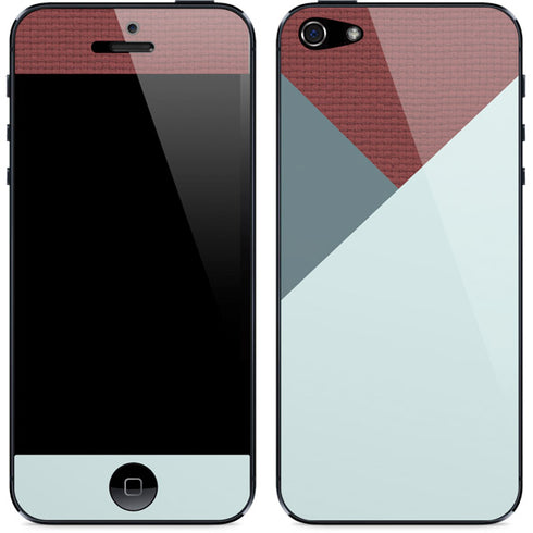 Marsala Triangle Shapes iPhone 5/5s/5SE Skin