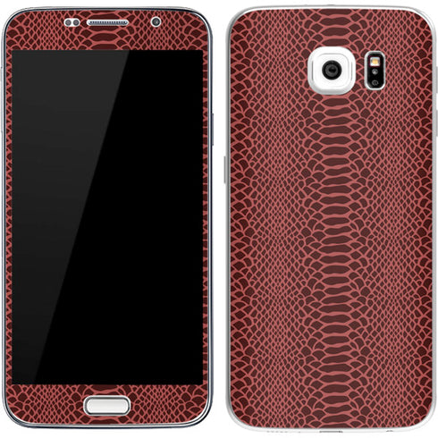Marsala Snake Skin Galaxy S7 Skin