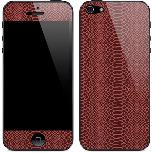 Marsala Snake Skin iPhone 5/5s/5SE Skin