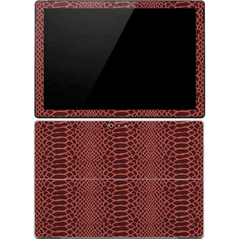 Marsala Snake Skin Surface Pro 4 Skin