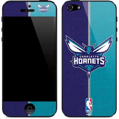 NBA Charlotte Hornets Canvas iPhone 5/5s/5SE Skin