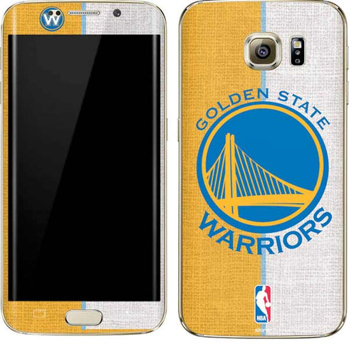 NBA Golden State Warriors Canvas Galaxy S7 Edge Skin