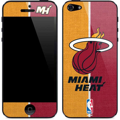 NBA Miami Heat Canvas iPhone 5/5s/5SE Skin