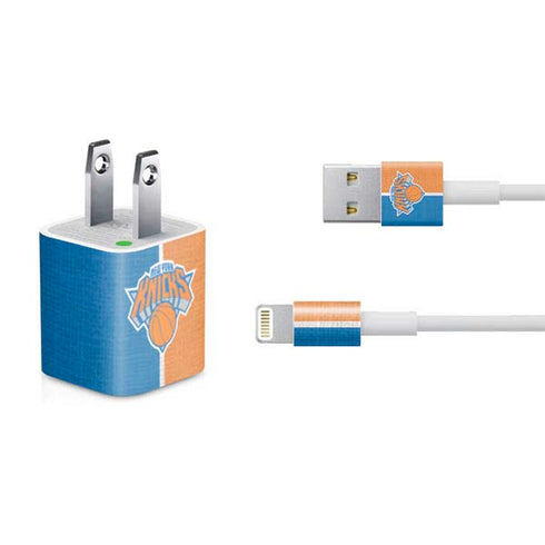 NBA New York Knicks Canvas iPhone Charger (5W USB) Skin