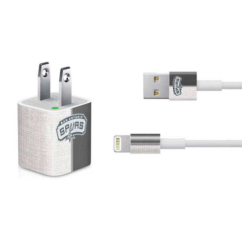NBA San Antonio Spurs Canvas iPhone Charger (5W USB) Skin