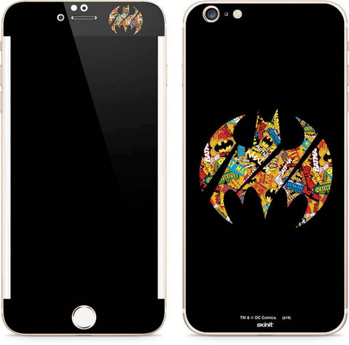 DC Comics Batman Silhouette Logo Vintage Pattern iPhone 6/6s Plus Skin