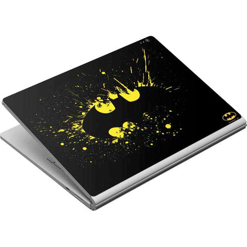 DC Comics Batman Logo Yellow Splash Surface Book Skin
